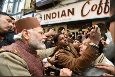 PM Modi took a cup of coffee at Shimla's iconic Indian Coffee House after swearing-in ceremony of HP CM