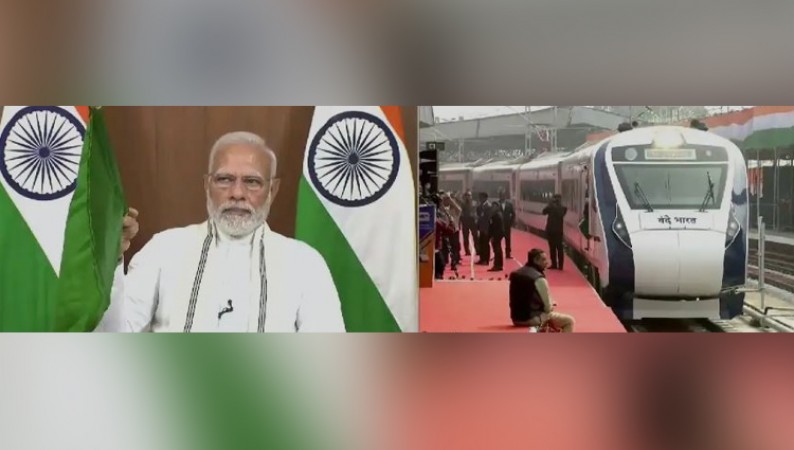 PM Modi virtually flags off Vande Bharat Express and various projects in Bengal
