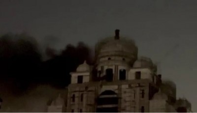 Telangana's new Secretariat building caught  Fire, No causalities