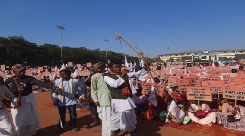 झारखंड में जनजाति समुदाय की रैली, धर्म बदलने वालों से आरक्षण वापस लेने की मांग