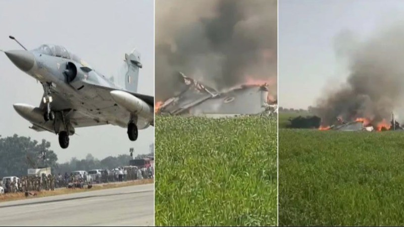 BREAKING! IAF Mirage 2000 Fighter Jet Crashes in Madhya Pradesh's ShivPuri