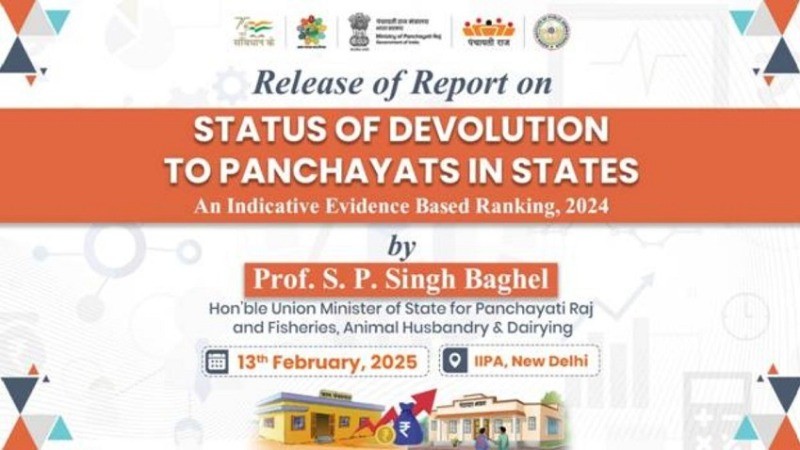 Govt to Release Devolution Index Report on Panchayats