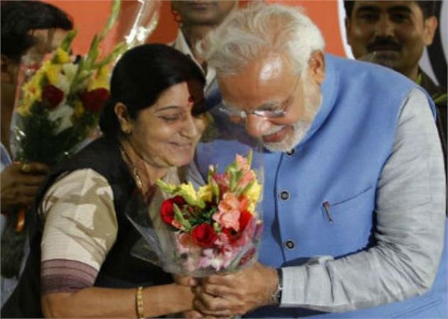 PM Modi and Senior BJP leaders wishes Sushma Swaraj on her 66th B-day