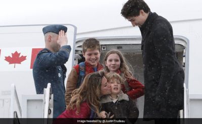 Justin Trudeau arrives in India with wife and kids on 7-day tour