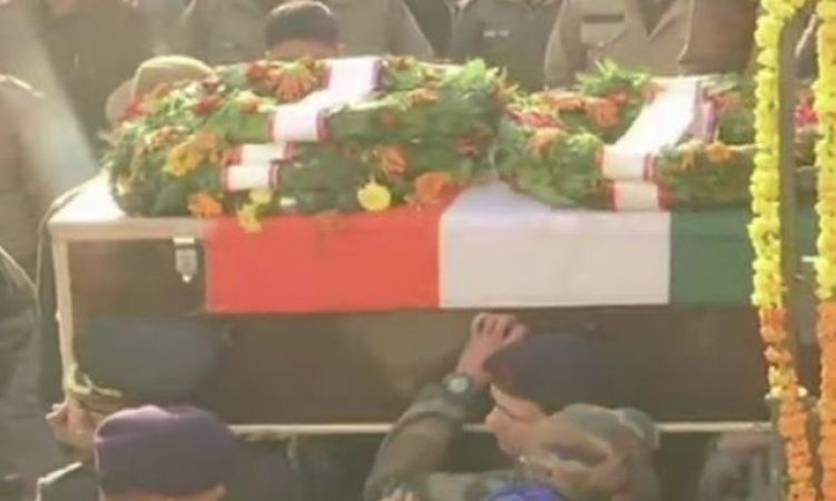 Major Bisht's mortal remains arrive home, was to get married on March 7