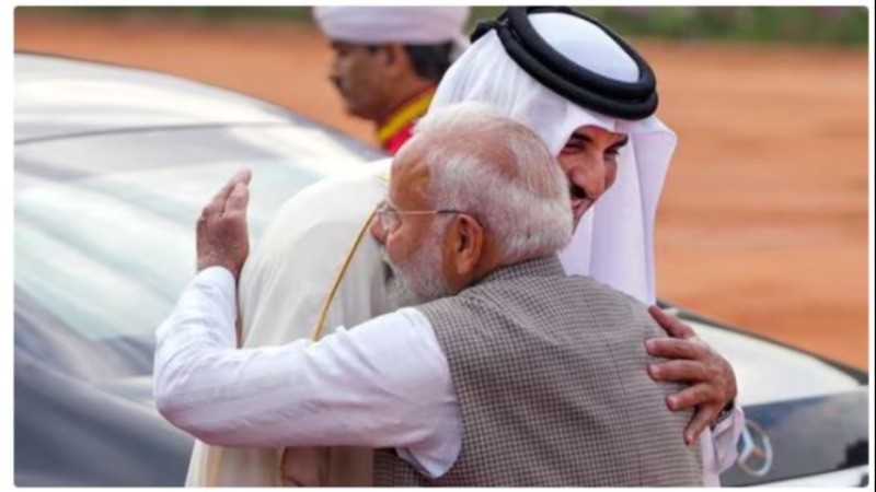 PM Modi Meets Qatar's Amir Tamim Bin Hamad Al Thani in New Delhi