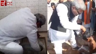 BJP lawmaker from MP unclogs school toilet with bare hands