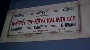 Kalindi Express late last night collided with goods train