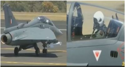 LCA Tejas got a special passenger as Army chief at the Aero India air show