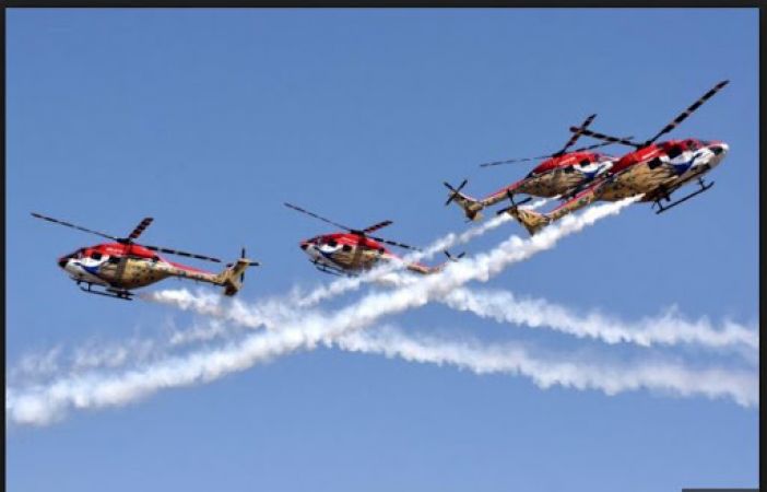 The Surya Kiran team will perform at the ongoing Aero India 2019 event, to pay homage to Gandhi