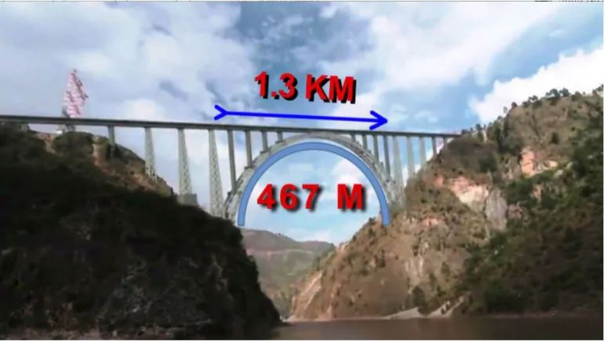 जम्मू कश्मीर में बन रहा है एफिल टॉवर से भी ऊंचा रेल पुल, रेल मंत्री पीयूष गोयल ने शेयर की तस्वीर