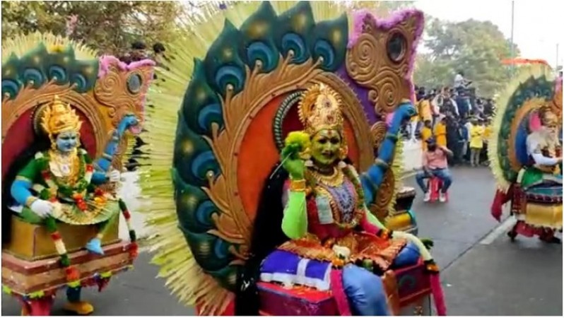 Celebrating Ranjit Ashtami in Indore: Traditional Prabhat Pheri Marks the Festival