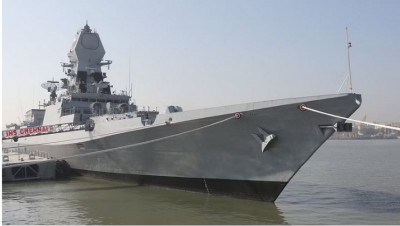 Indian Navy's INS Chennai moving towards Hijacked Vessel 'MV LILA NORFOLK