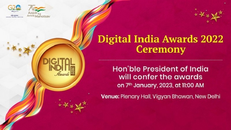 Murmu to give away the Digital India Awards 2022 on Saturday