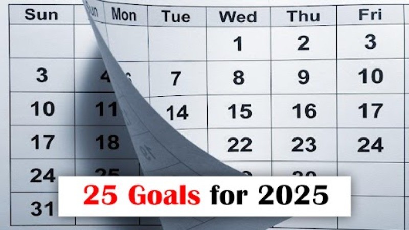 25 goals to subscribe in 2025 for life!