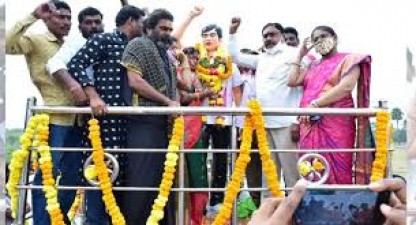 Panchayati Raj Minister Errabeli Dayakar Rao unveiled a statue of martyr Srikanthachari.