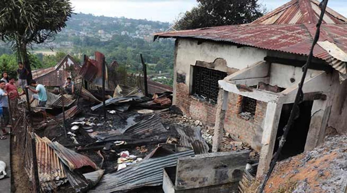 Itanagar: Fire damages 'City Mission School' situated at Dokum colony