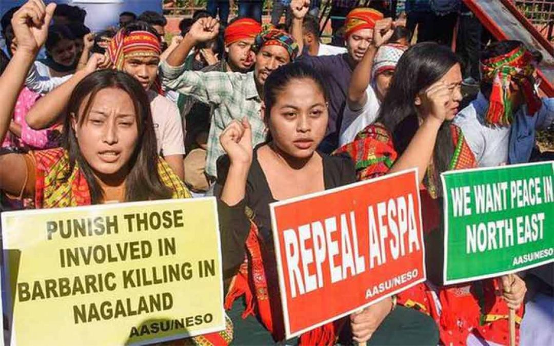 नागालैंड: दीमापुर से कोहिमा तक 'अफस्पा के खिलाफ मार्च' शुरू