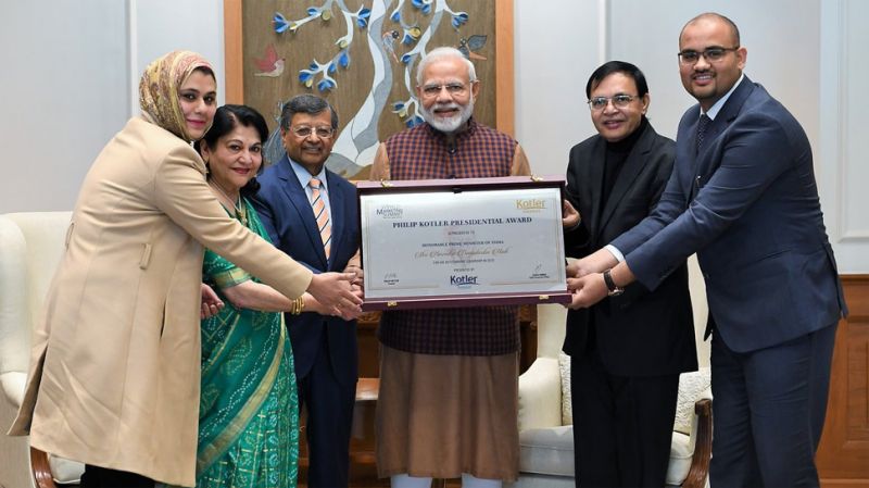 PM Modi wins first ever Philip Kotler Presidential Award For 