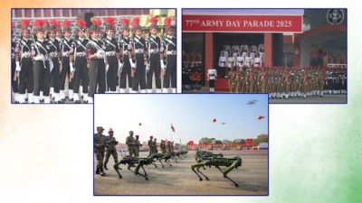 Robotic mules, all female NCC march at the historic 77th Army day parade in Pune, details inside