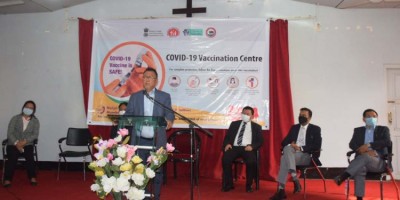 नागालैंड के स्वास्थ्य मंत्री एस पग्न्यू फोम ने किया कोरोना टीकाकरण अभियान का शुभारंभ
