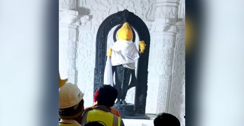 First Idol of Lord Ram Idol Inside Ayodhya Temple