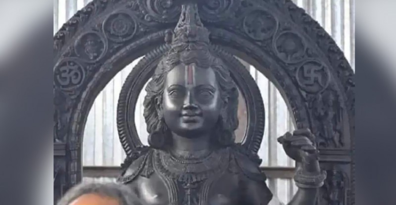 Lord Ram's Idol Revealed Ahead of Ayodhya Temple Consecration