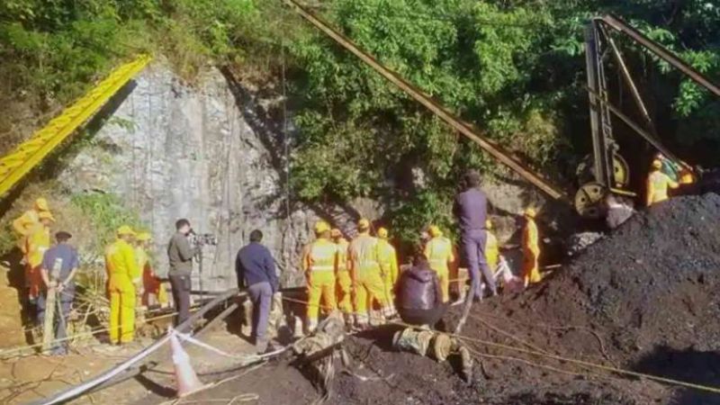 Meghalaya mine collapse: Retrieval of body becomes hard, operations suspended