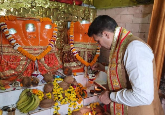 Madhya Pradesh Congress President Jitu Patwari Joins Ayodhya Celebrations