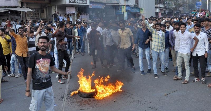 Padmaavat  clash : 48 people arrested  in Ahmedabad to run riot