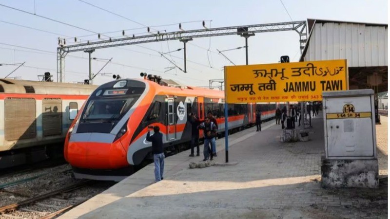 Indian Railways Tests First Vande Bharat Train from Mata Vaishno Devi Station to Srinagar