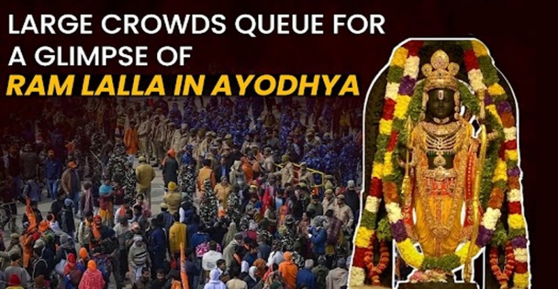 Ayodhya Day-3: Amid Biting Cold Devotees Through For Ram Lalla Darshan