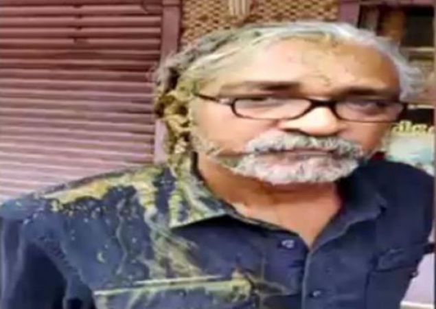 RSS worker  attacked filmmaker Priyanandan over social media post on Sabarimala, poured cow dung water