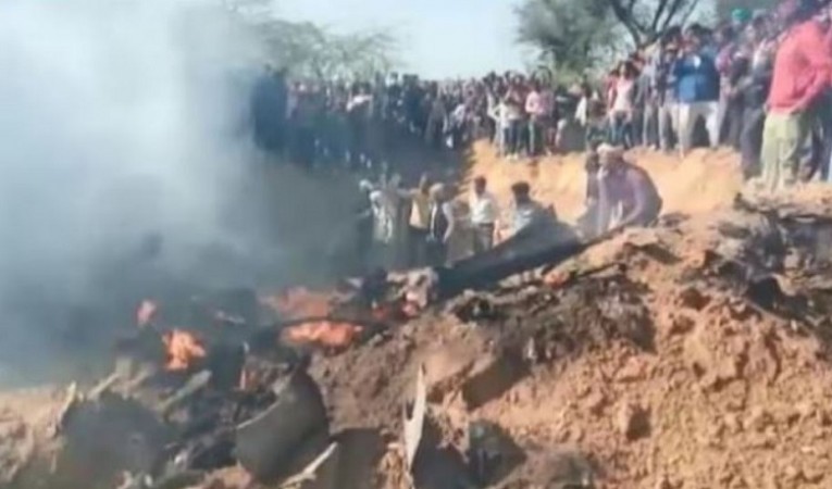 Breaking News: Aircraft crashes in Rajasthan's Bharatpur