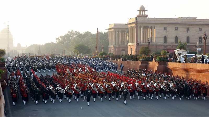 76th Republic Day Celebrations Concludes with Beating Retreat Ceremony at Vijay Chowk