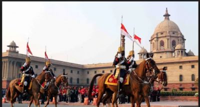 Beating Retreat Ceremony began amid soulful classical versions in Rajpath