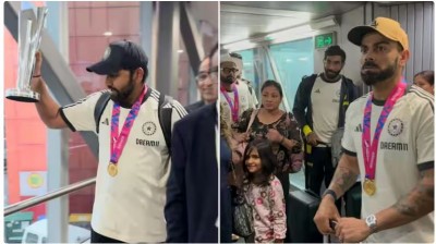 Indian Cricket Team Lands in Delhi, Set to Meet PM Modi Post World Cup Victory