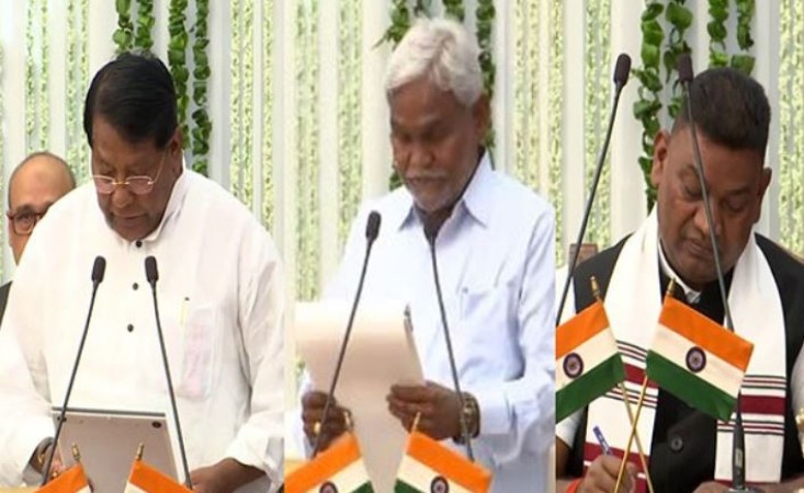 Champai Soren Sworn in as Minister in Hemant Soren-Led Jharkhand Cabinet