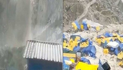 VIDEO: Cloudburst near Amarnath caves, 5 casualties suspected