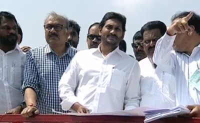 YS Jagan heads to Polavaram project to inspect the progress of works