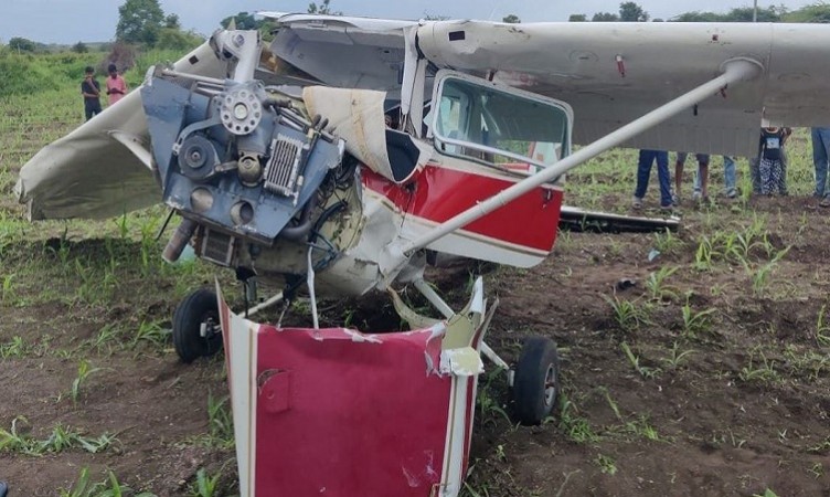 Woman pilot hurt  as Training plane crashes in Pune