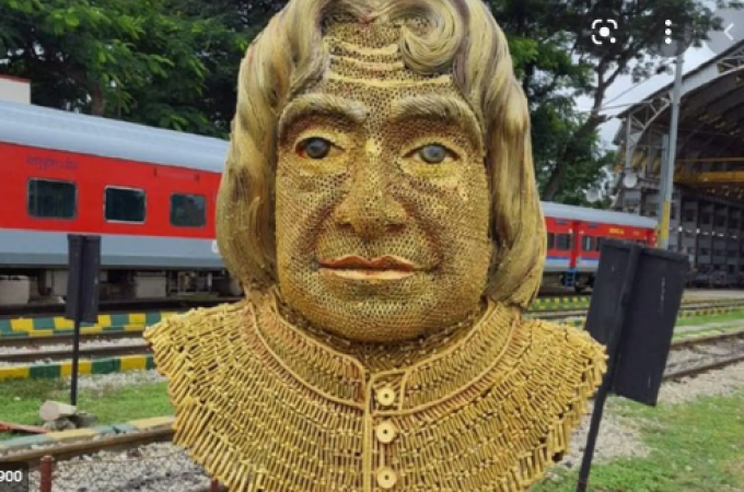 Indian Railways Pays Tribute To APJ Abdul Kalam, Installed Scrap Statue Of 