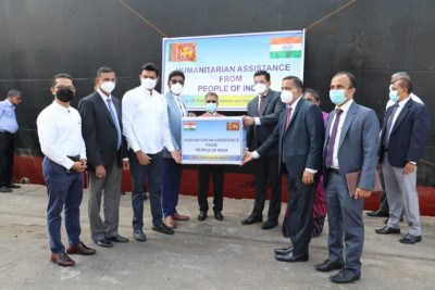 Sri Lanka gets 3rd humanitarian aid, worth USD 9.5  from Tamil Nadu