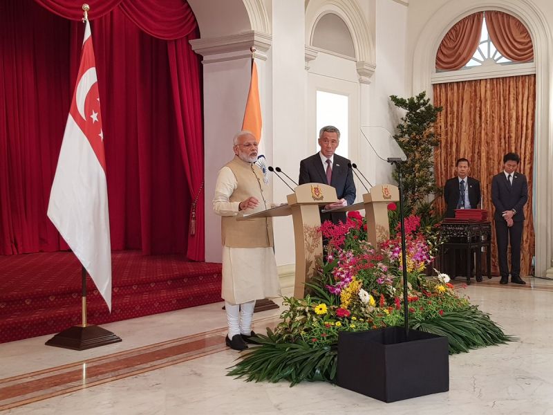 PM Narendra Modi at Istana, Singapore lauds Digital India initiative