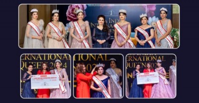 Radha Rai from Varanasi and Shruti Dubey from USA won Mrs India International Queen 2024