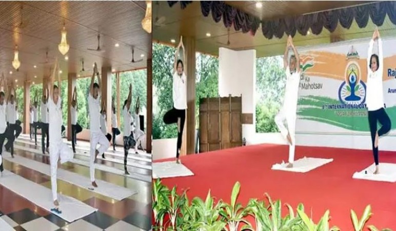 Arunachal celebrates Yoga Day Day in Raj Bhavan, Itanagar