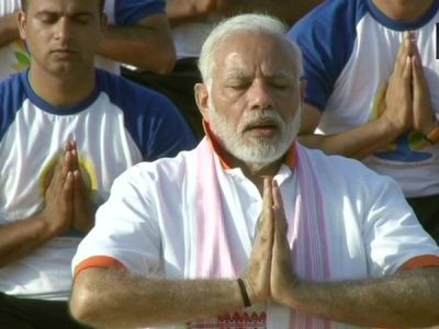 4th International Yoga Day: PM Modi says “Yoga unites world”