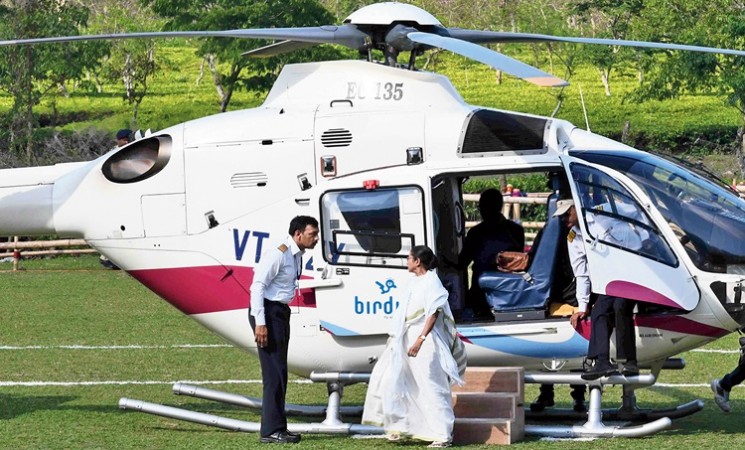 Mamata's Helicopter Makes Emergency Landing near Siliguri