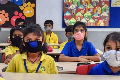Sanitizer booths system in govt schools in Kerala for Children's protection