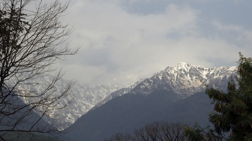 Fresh snowfall, in Khadrala, tehsil Rohru parts of Himachal